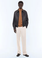 Blouson en cuir d’agneau Noir