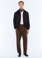 Blouson en drill de laine vierge Noir