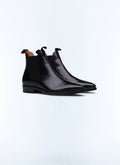 Bottines en cuir noir Noir