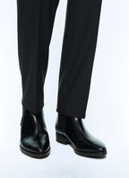 Bottines en cuir noir Noir