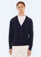 Cardigan en laine mérinos Marine