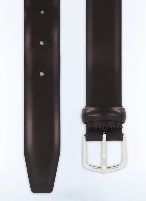 Ceinture en cuir marron Cuir lisse marron