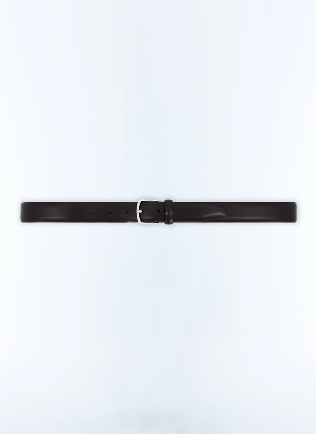 Ceinture en cuir marron Cuir lisse marron