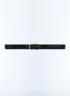 Ceinture en cuir noir Cuir lisse noir