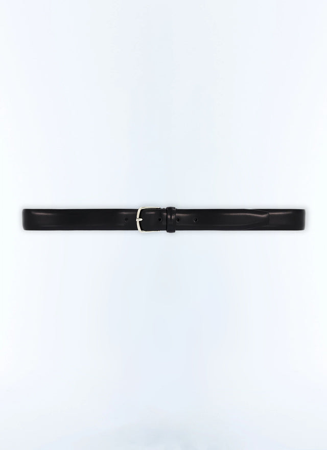 Ceinture en cuir noir Cuir lisse noir
