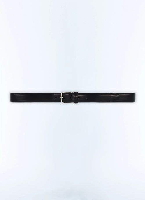 Ceinture en cuir noir Cuir lisse noir