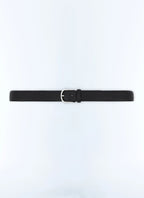 Ceinture en cuir noire Cuir saffiano noir