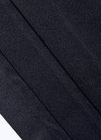 Ceinture de smoking plissée en satin Bleu marine