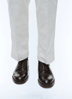 Derby en cuir marron Marron