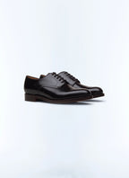 Derby en cuir marron Marron