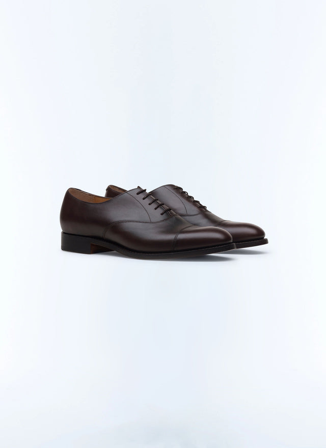 Richelieu en cuir marron Marron