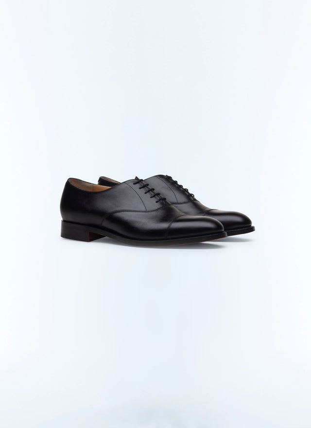 Richelieu en cuir noir Noir