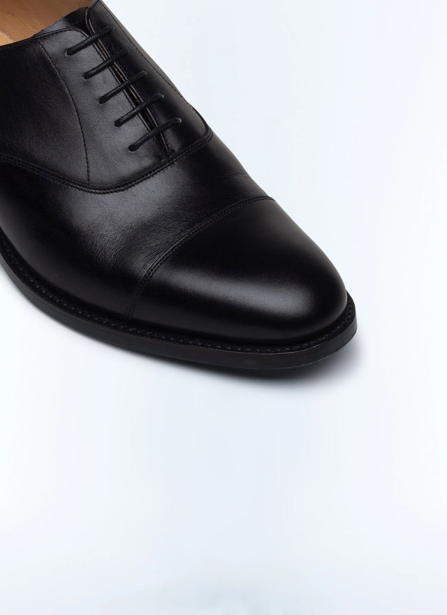 Richelieu en cuir noir Noir