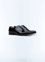 Richelieu en cuir verni noir Noir