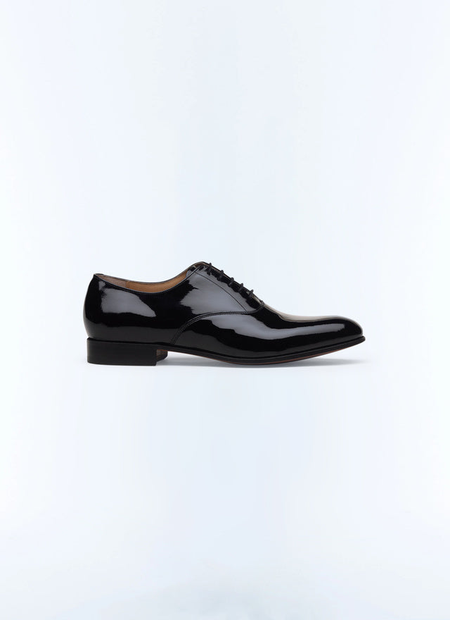 Richelieu en cuir verni noir Noir