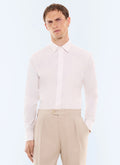Chemise en popeline de coton Blanc
