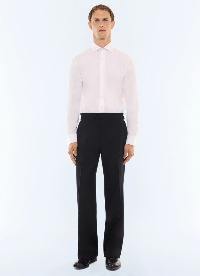 Chemise en twill de coton Blanc