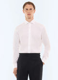 Chemise en twill de coton Blanc
