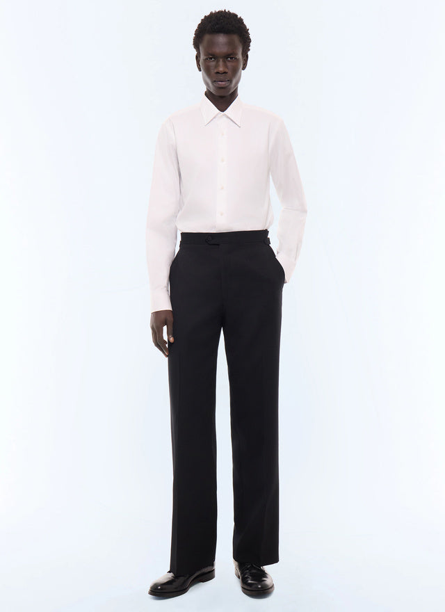 Chemise en twill de coton Blanc