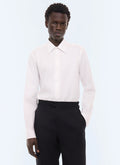 Chemise en twill de coton Blanc