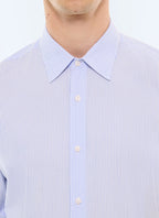 Chemise à rayures en popeline de coton Ciel