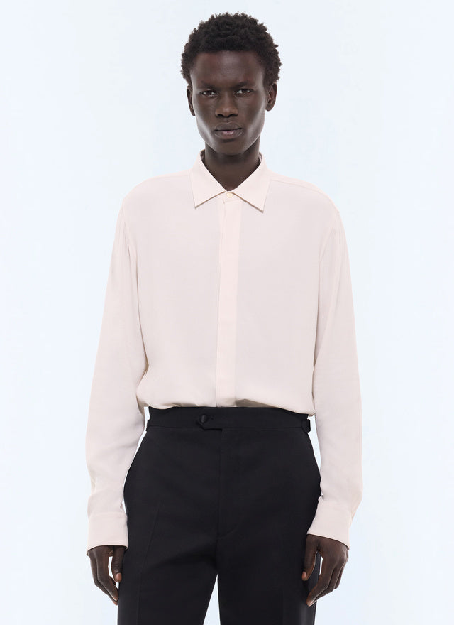Chemise en crêpe de viscose ECRU