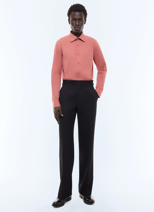 Chemise en twill de coton Vieux rose