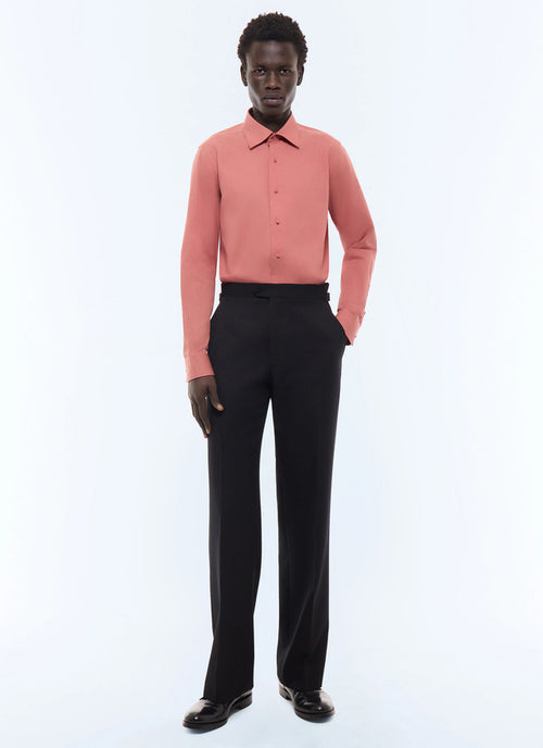 Chemise en twill de coton Vieux rose