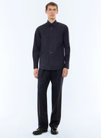 Chemise en twill de coton Marine