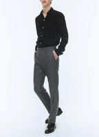 Chemise en viscose Noir