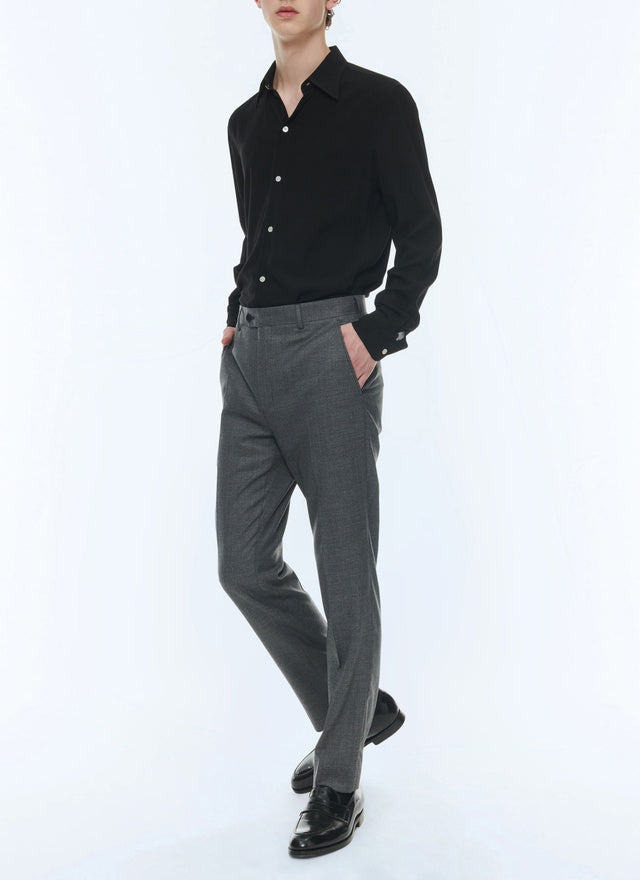 Chemise en viscose Noir