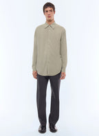 Chemise col hirondelle en viscose Vert sauge