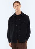 Surchemise en lainage fin Noir