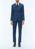 Costume 3 pièces bleu en serge de laine Bleu saphir