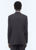 Costume en laine fresco Acier