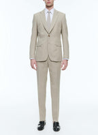 Costume en toile de laine beige Beige