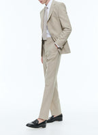 Costume en toile de laine beige Beige