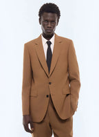 Costume en laine vierge Camel