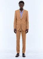 Costume en flanelle Camel
