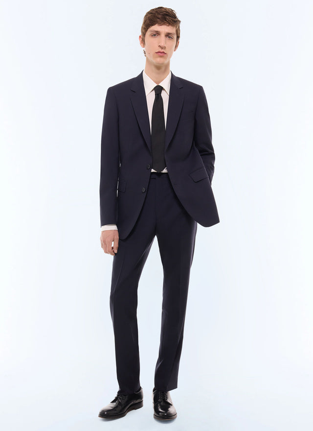 Costume en laine fresco Marine