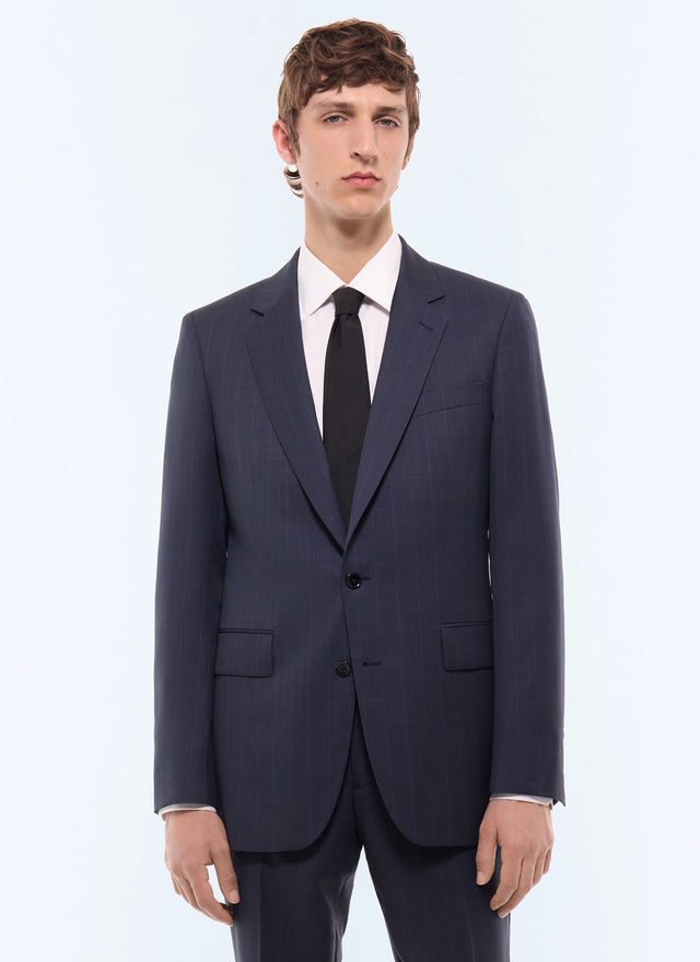 Costume Prince de Galles en laine Marine