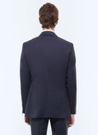 Costume Prince de Galles en laine Marine