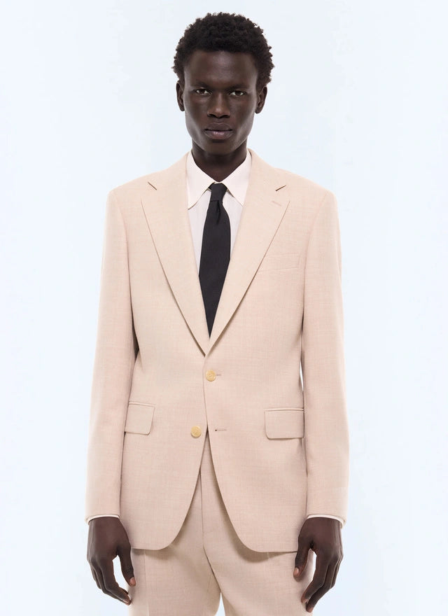 Costume en flanelle Naturel