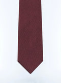 Cravate bordeaux en Jacquard de soie Bordeaux - Plumetis