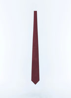 Cravate bordeaux en Jacquard de soie Bordeaux - Plumetis