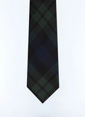 Cravate en soie à motif tartan Motif tartan vert anglais