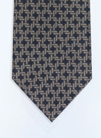 Cravate en jacquard de soie à motif Marine