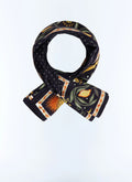 Foulard en soie à imprimé Bleu marine - Motif Provence