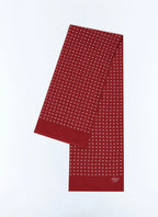 Foulard en soie à motif Bordeaux
