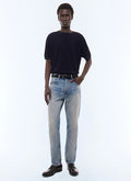 Jean droit 5 poches Bleu clair